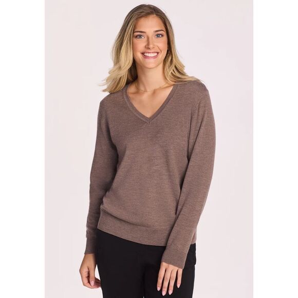 Woolx Francesca V-neck Sweater-L - Picture 7 of 7
